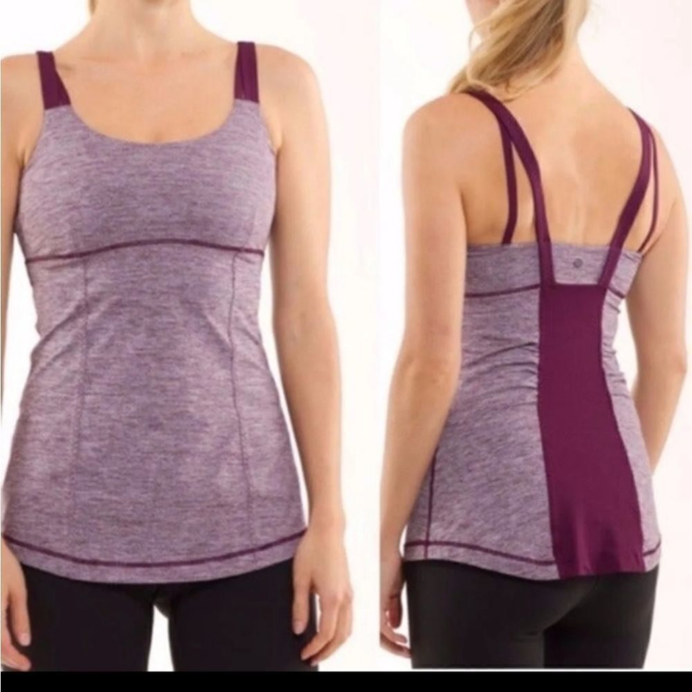 Lululemon Active Strength Tank Top Heathered Plum 4